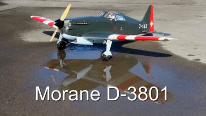 Swiss Warbird RC Morane D-3801 (HB-RCF)