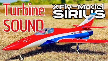 TURBINE SOUND RC PLANE | XFly-Model Sirius 80mm EDF Jet