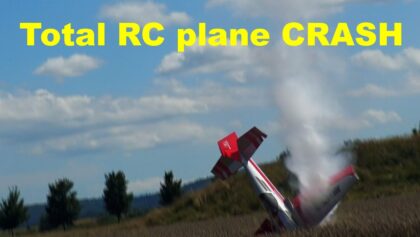 Total plane CRASH | giant Extra RC 3D aerobatic airplane