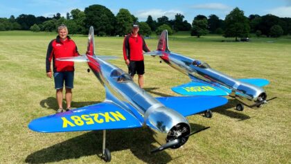 Two Giant Rc Hughes H-1 At Weston Park