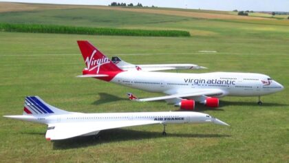 UNBELIEVABLE RC FLIGHT COMBO BOEING 747 AND 2X CONCORDE AIR