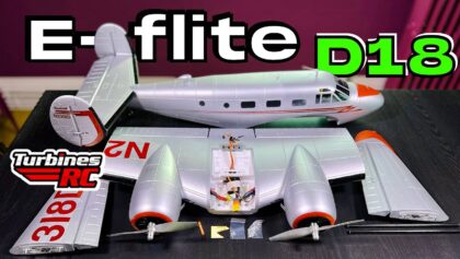 UNBOXING • E-flite Beechcraft D18 1.5m PNP RC PLANE •