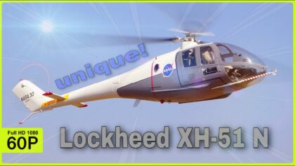 UNIQUE LOCKHEED XH-51 N NASA ELECTRICAL RC HELICOPTER FLIGHT DEMONTRATION