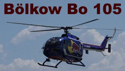 Unlimited helicopter aerobatics – Bölkow Bo 105, Pardubice Airshow 2019