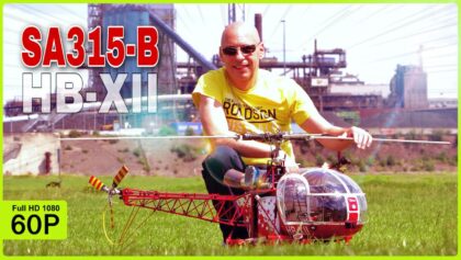 VERY BEAUTIFUL HB-XII SA315-B LAMA WITH PHT-2 TURBINE FLIGHT DEMO