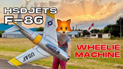 WHEELIE MACHINE | HSDJETS F-86 120mm EDF Jet PNP |