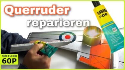 WIE ICH MEIN QUERRUDER AM EPP/EPO JET WIEDER KLEBE |