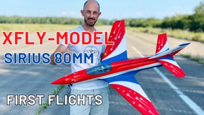 XFly-Model Sirius 80mm EDF Sport Jet – FIRST FLIGHTS, CRASH