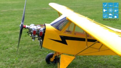 XL RC PIPER CLIPPED WING CUB KOLM ENGINES BOXERMOTOR AEROBATIC