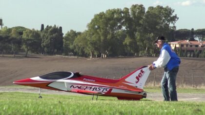 XXL MEPHISTO AEROBATIC RC VEKTOR TURBINE JET MODEL CAMPO VOLO