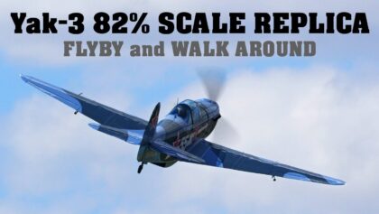 Yakovlev Yak-3 82% SCALE REPLICA | FLYBY and WALK AROUND