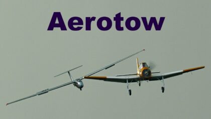 Zlin Z-37A + glider Let L-23 Super Blanik | low
