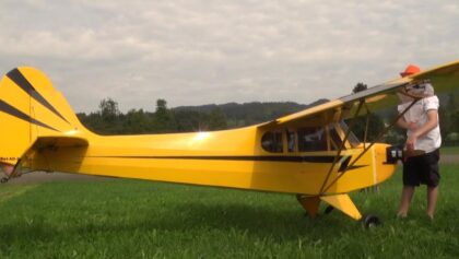 1to2 SCALE GIGANTIC HALF LIFE SIZE RC AIRPLANES PIPER J3
