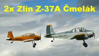 2x Zlin Z-37A Bumblebee | Airshow Breclav 2021 | 4K