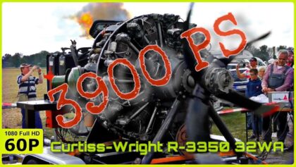 3900 PS CURTISS-WRIGHT R-3350 32WA DOPPELSTERNMOTOR EINER LOCKHEED NEPTUNE P2-V7