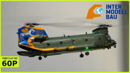 AMAZING HUGE RC BOEING VERTOL CH47 CHINOOK – INTERMODELLBAU DORTMUND
