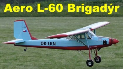 Aero L-60 Brigadyr, scale RC airplane, Letovicke politani 2020