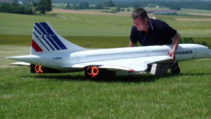 Air France and British Airways Concorde RC turbine Airplane models