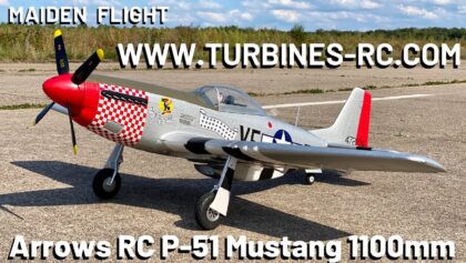 Arrows RC P-51 Mustang 1100mm PNP – MAIDEN FLIGHT