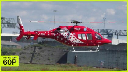 BEAUTIFUL XL BELL 429 AIR ZERMATT FLIGHT DEMONSTRATION AT HELIDAY
