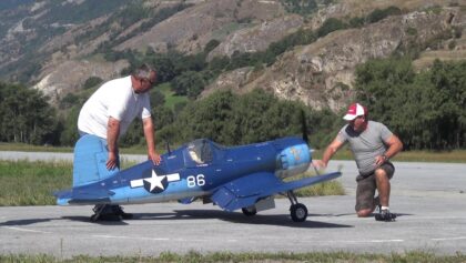 Best sounding Big Corsair F4U RC Scale Model Airplane that