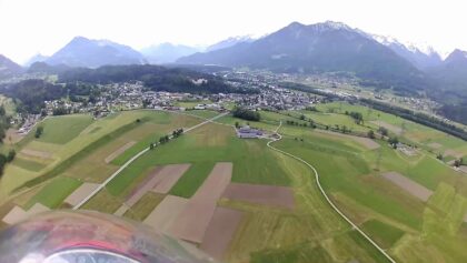 Blick (über dem Pilot) aus einer K8 – 6 Meter