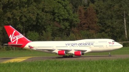 Boeing 747-400 GIGANTIC RC TURBINE MODEL JUMBO Hausen Flight Day
