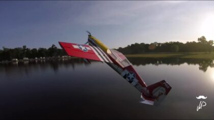 DRONE CHASES PLANE!! JOE NALL 2017! MrSteeleFPV and Martin Pickering