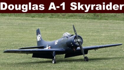 Douglas A-1 Skyraider, giant scale RC airplane, 2020