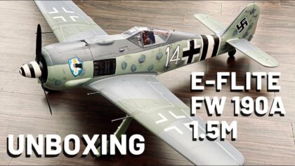 E-flite Fw 190A 1.5m – UNBOXING (Français) (4K)