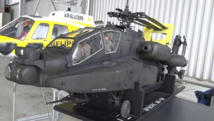 Fantastic detailed Apache AH-64 Attack RC Scale Model Helicopter