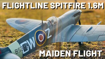 Flightline Spitfire Mk.IXc 1600mm PNP – MAIDEN & 2nd FLIGHT
