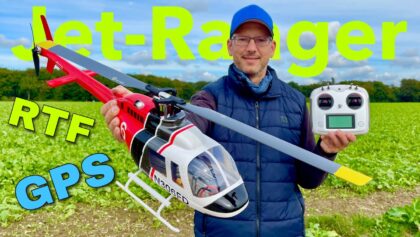 FlyWing Bell 206 Jet-Ranger V3 GPS RTF Helikokopter für Anfänger