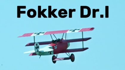 Fokker Dr.I | 1,65m scale RC triplane | 4K |