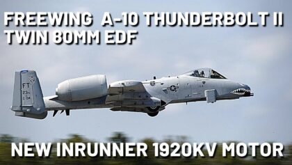 Freewing A-10 Twin 80mm EDF with UPGRADED 1920kv INRUNNER MOTORS