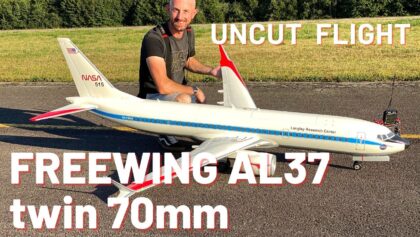 Freewing AL37 twin 70mm (NASA 737-800) – 2nd FLIGHT