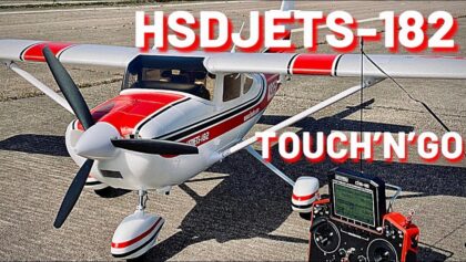 HSDJETS-182 Cessna 2000mm – GRASS TOUCH’N’GO (4K)