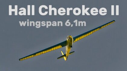 Hall Cherokee II | giant 50% scale RC glider |