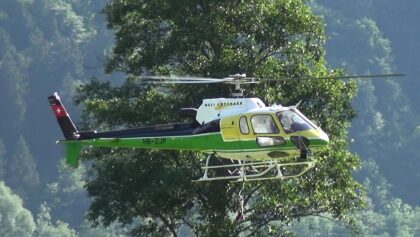 Heli Gotthard Ecureuil AS-350 Perfect Scale RC Helicopter perfect Scenery