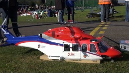 Huge Agusta Westland AW-139 Scale Queensland Emergency Turbine R/C Helicopter