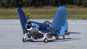 Huge F4U Corsair RC Plane over the Swiss Alps RC
