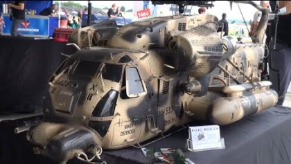 Huge R/C Scale Helicopter Sikorsky MH-53 Pave Low III Army