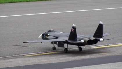 Last flight Sukhoi SU-47 JET WORLD MASTERS MEIRINGEN SWITZERLAND 2013