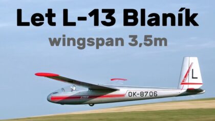 Let L-13 Blaník | 3,5m scale RC glider | 4K