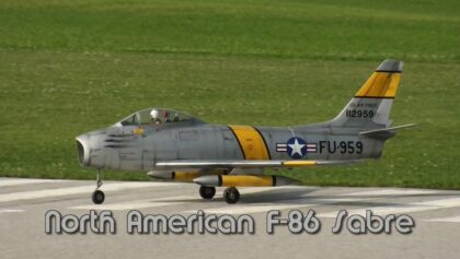 Low pass EDF-JET North American F-86 Sabre