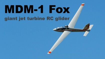 MDM-1 Fox | giant jet turbine RC glider | 4K