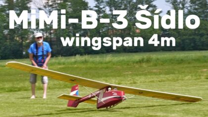MiMi-B-3 Šídlo | 4m scale RC glider | 4K |