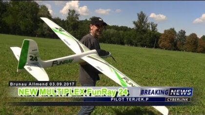 New MULTIPLEX FunRay 24 RC SAILPLANE Allmend ZH 2017