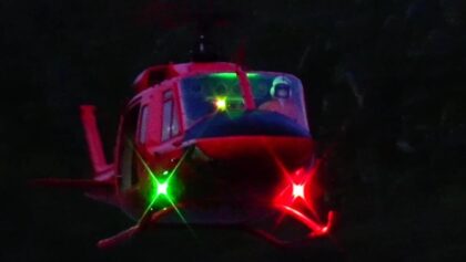 Night-Flight Huey Bell UH1 RC Turbine Model Helicopter flown in
