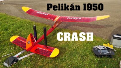 Pelikán 1950 | Class TEXACO | CRASH | vintage RC